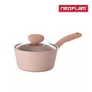 NEOFLAM Sherbet蜜桃雪酪系列 18cm單柄湯鍋含玻璃蓋(IH適用/不挑爐具/可直火)