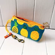 WaWu 拉鍊鑰匙包 客製接單生產 (鳳梨)