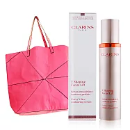 CLARINS 克蘭詩 V型抗引力逆轉精萃+粉彩肩提包媚力組-國際航空版