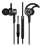 〈iSee〉 運動型智慧手機專用通話及音樂金屬耳麥 (IS-MHS660) 黑色