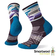 Smartwool 女 PhD戶外輕量避震印花中長襪 M 酒紅色