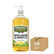 【箱購12入】法國玫翠思馬賽液體皂(檸檬馬鞭草)1000ML