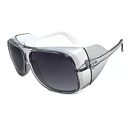 MIT大框護目鏡 防風砂/防曬/包覆性優/機車族/單車族/保護眼睛太陽眼鏡 抗UV 灰色