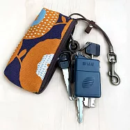 WaWu 拉鍊鑰匙包 客製接單生產 (幾何橘)