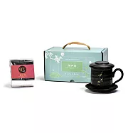 陶作坊│ 雋永同心茶葉尊爵禮盒(四季溥儒同心杯) 冬梅同心杯