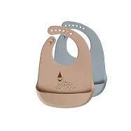 OYOY 矽膠圍兜2入組 / 頑皮豹