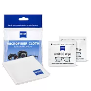 蔡司 Zeiss AntiFog Wipes 專業光學清潔防霧拭鏡紙 /30張 + 拭鏡布