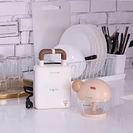 ROOMMI 好簡單三明治機+圓寶寶手動式料理機套組 鮭魚粉圓寶寶