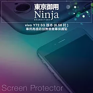 【東京御用Ninja】vivo Y72 5G版本 (6.58吋)專用高透防刮無痕螢幕保護貼