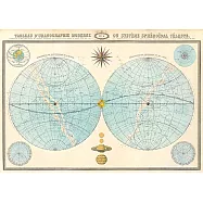 義大利 IFI 海報/包裝紙 天體圖