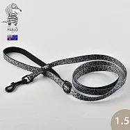 Pablo & Co 牽繩 寵物牽繩 狗牽繩 黑灰小花豹 1.5cm