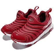 Nike 慢跑鞋 Dynamo Free PS 童鞋 運動 毛毛蟲 赤足 跑步 透氣 襪套 紅 白 343738621 343738-621 20.5cm RED/WHITE