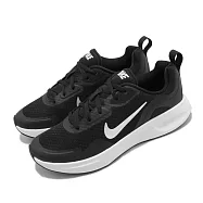 Nike 慢跑鞋 Wearallday 運動 女鞋 輕量 透氣 舒適 避震 路跑 健身 黑 銀 CJ1677001 22.5cm BLACK/WHITE