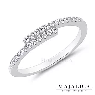 Majalica女戒尾戒 許願 甜美淑女款 戒指 925純銀尾戒 線戒 新春開運防小人 兩色任選 單個價格 PR8040 美圍 ‧銀色#7