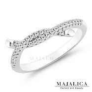 Majalica女戒尾戒 交織戀情 甜美淑女款 戒指 925純銀尾戒 線戒 新春開運防小人 兩色任選 單個價格 PR8042 美圍 ‧銀色#6