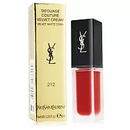 YSL 時尚印記雪絨唇釉#212 ROUGE REBEL 雪絨杮言(6ml)-國際航空版