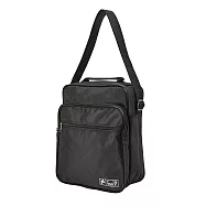 WAIPU MIT台灣製造 多功能側背包 男女休閒包 跨肩包 商務直式側背包 斜背包 03-024 黑色