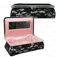 JILL STUART 吉麗絲朵 黑色蕾絲化妝包(公司貨)