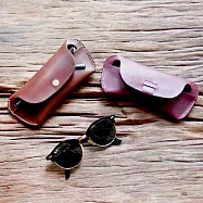 【預購商品】HANDIIN|質感手作 日本製植鞣牛革眼鏡盒 咖啡色