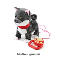 日本Usamomo萌兔桃桃-家家酒-一起去散步 黑柴犬