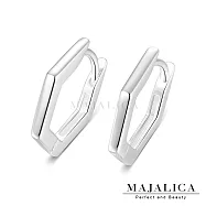 Majalica純銀耳環 素面簡約 幾何 易扣式 純銀耳環 多款任選 一對 PF8151 8151