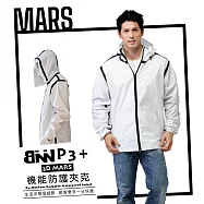 BNN MARS 3D戰神版 P3+機能防護防飛沫外套 夾克 飛行衣 L 白