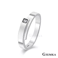 GIUMKA 925純銀戒指尾戒 專情 單鑽 情人戒指 情人節 禮物 男女戒指 單個價格 MRS20010 細版美國圍3號