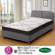 【SuperLife】A+護脊高端紗線防蹣抗菌獨立筒床墊-雙人加大6尺