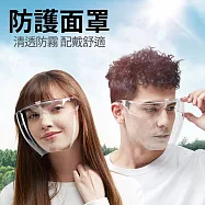 全方位 防飛沫防疫隔離護目面罩眼鏡 兒童款-透明