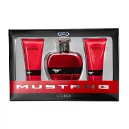 【即期品2026.04】FORD MUSTANG 福特野馬 美式傳奇經典 男性淡香水禮盒(淡香水100ml/沐浴膠100ml/鬍後膠100ml)-代理商公司貨