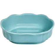 《EXCELSA》Spa陶製花苞肥皂盒(綠) | 肥皂架 香皂碟 皂盒