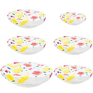 《FOXRUN》美國 大小防塵保鮮罩6件(水果) | 收納 環保 外帶 防潮 發酵