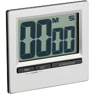 《KitchenCraft》英國 磁吸立放廚用計時器 | 廚房計時器 - 銀 - 銀