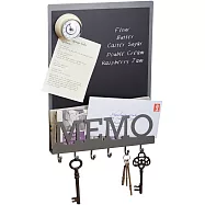 《KitchenCraft》英國 復古掛勾備忘黑板(43.5cm) | 留言板 備忘錄