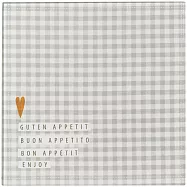 《RADER》輕食玻璃盤(愛心格紋21.5cm) | 輕食盤 點心盤