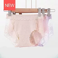 PinLe 涼感超親膚baby蕾絲鏤空中腰輕薄舒適棉内褲10件組(顏色隨機) XL