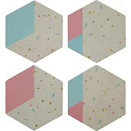 《Premier》Mimo軟木杯墊4件 | 杯墊 桌墊 - 幾何