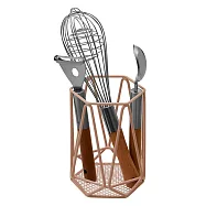 《Premier》Vertex餐具瀝水收納筒 | 廚具 碗筷收納筒 瀝水架 瀝水桶 - 粉