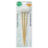 日本GB綠鐘+QQ附白色鵝絨毛竹製耳扒三支組(QQ-605)