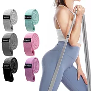 □BOER 針織阻力帶 加長設計!! 周長200公分 瑜伽阻力訓練帶 塑形修身□腿部 臀部 運動曲線塑形 彈力帶 拉力圈 瑜伽拉力帶 (一組三入) 24磅淺灰+32磅深灰+49磅黑色