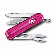 VICTORINOX 瑞士維氏7用盒裝瑞士刀 透明粉