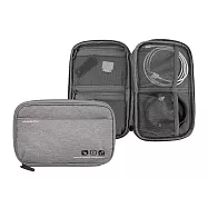 《TRAVELON》美國 3C線材收納包 | 旅遊 電子用品 零錢小物 收納袋 - 灰 - 灰