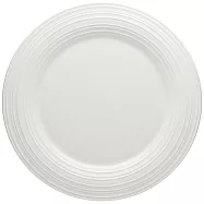 《Mikasa》漣漪陶餐淺盤 | 餐具 器皿 盤子 - 白22cm