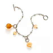 【CITRUS】香氛精油手鍊 - 珠貝系列《琥珀黃》