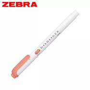 ZEBRA MILDLINER WKT7 雙頭柔性螢光筆 朱紅