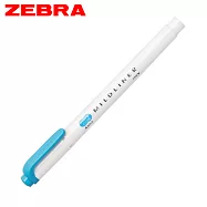 ZEBRA MILDLINER WKT7 雙頭柔性螢光筆 天空藍