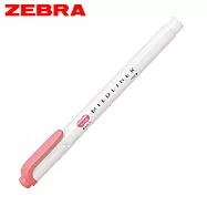 ZEBRA MILDLINER WKT7 雙頭柔性螢光筆 珊瑚粉
