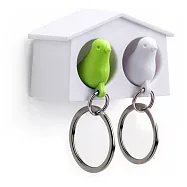 QUALY 迷你雀兒愛巢(白屋+白鳥+綠鳥)