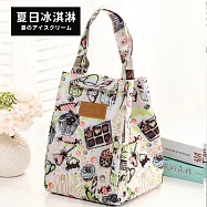 【DR.Story】全新39款高品質便當袋 保冷保溫袋 Q-夏日冰淇淋