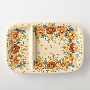 波蘭陶 丹桂花落系列 分隔盤 28x19cm 波蘭手工製